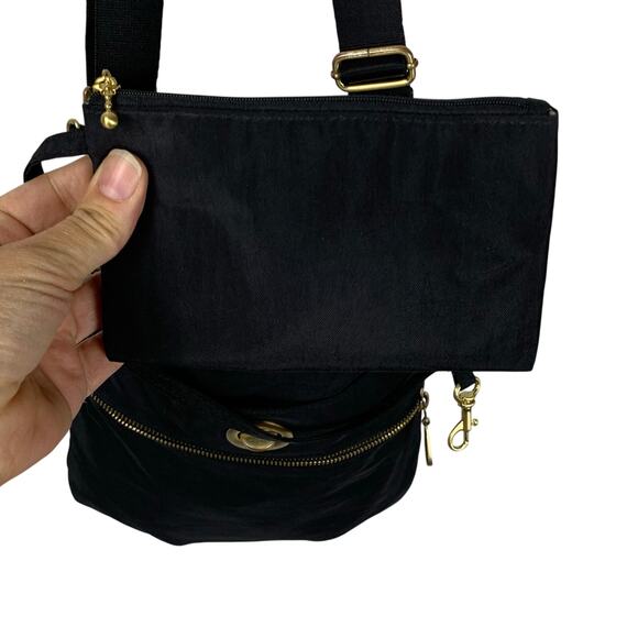 Baggallini Hanover Black Nylon Rectangle Adjustable Crossbody Bag - Picture 6 of 8